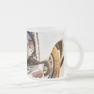 Caneca De Café Vidro Jateado Beleza Clássica do Carro