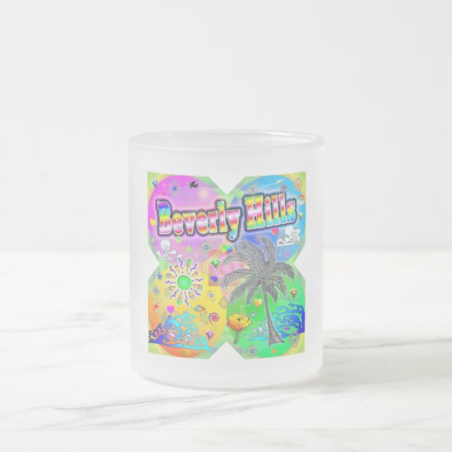 Caneca De Café Vidro Jateado Beverly Colinas Quadro Seasons Mug (Centro)
