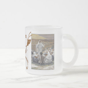 Caneca De Café Vidro Jateado Bíblia Jesus Inspirador Fé Esperança Amor