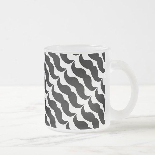 Caneca De Café Vidro Jateado Bigode (Direita)