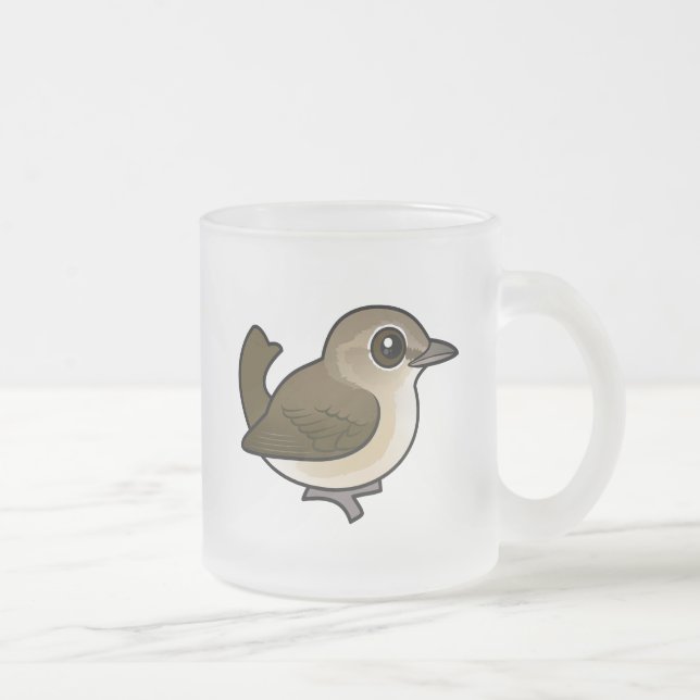 Caneca De Café Vidro Jateado Birdorable Garden Warbler (Direita)