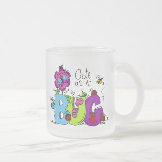 Caneca De Café Vidro Jateado Bonito como um inseto