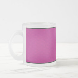Caneca De Café Vidro Jateado Borboleta Amor | Borda de Renda Magenta