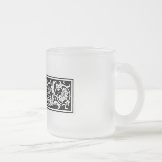 Caneca De Café Vidro Jateado Borda (Direita)