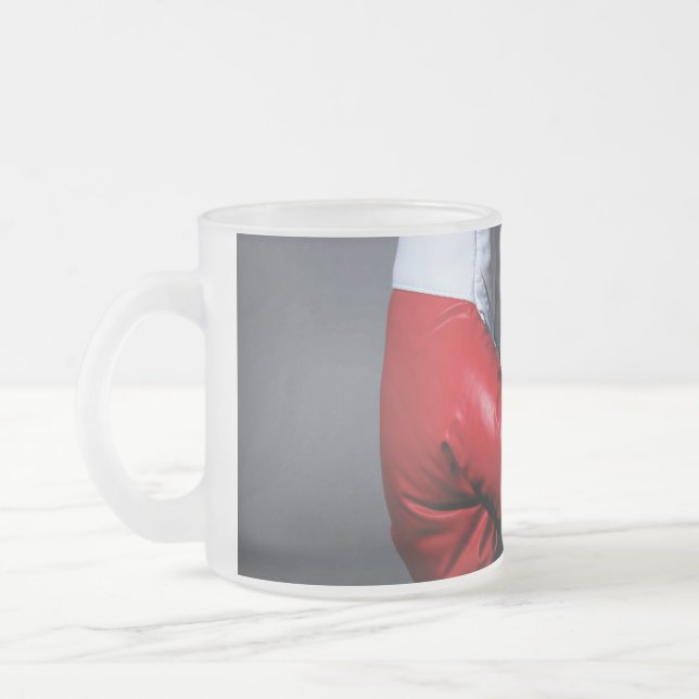 Caneca De Café Vidro Jateado Boxing gloves  (Esquerda)