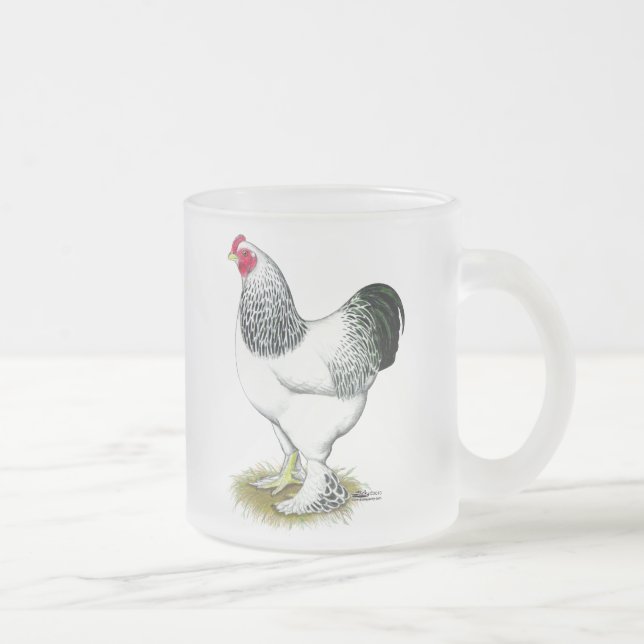Caneca De Café Vidro Jateado Brahma: Leve Rooster (Direita)