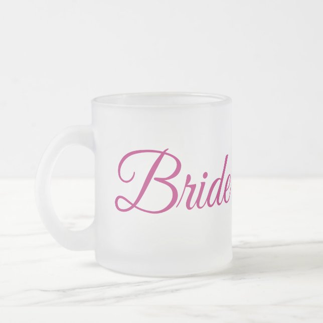 Caneca De Café Vidro Jateado Bride Frosted Glass Mug (Esquerda)