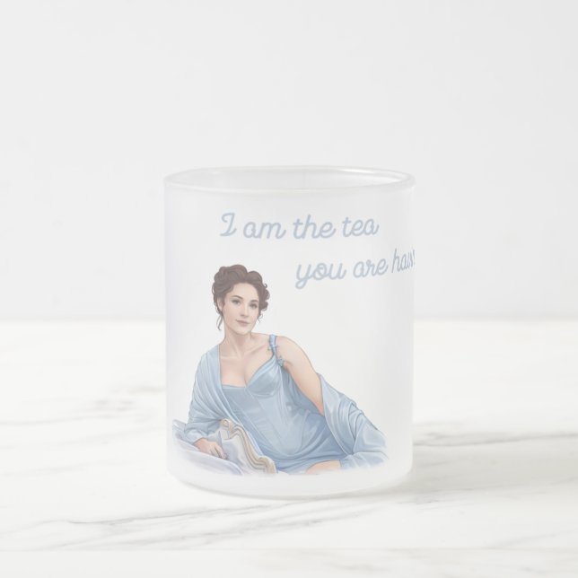 Caneca De Café Vidro Jateado Bridgerton inspired mug (Centro)