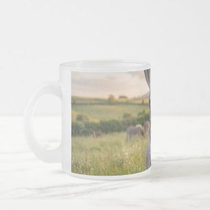 Caneca De Café Vidro Jateado Burro Feliz da Manhã