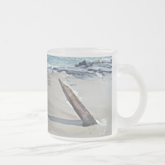 Caneca De Café Vidro Jateado Cabeça de Drifo Inchada (Direita)