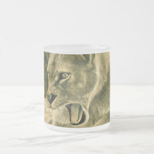 Caneca De Café Vidro Jateado Caça à ionidade