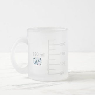 Caneca De Café Vidro Jateado Caça Personalizada Do Laboratório De Ciências