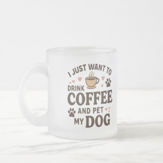 Caneca De Café Vidro Jateado Cachorro Engraçado Cachorro Cachorro Mãe Pai Cacho