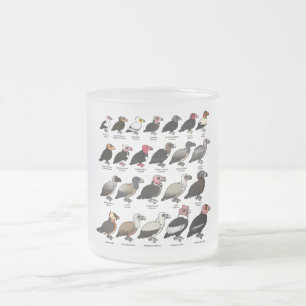 Caneca De Café Vidro Jateado Cada abutre