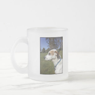 Caneca De Café Vidro Jateado Cães Café Mug