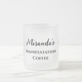 Caneca De Café Vidro Jateado Café de Manifestação