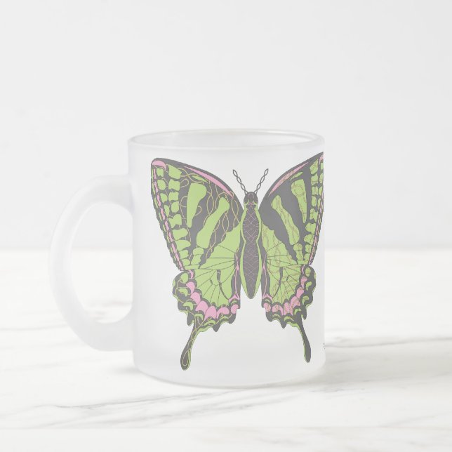 Caneca De Café Vidro Jateado Cãibra Célula (Esquerda)