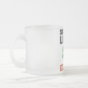 Caneca De Café Vidro Jateado Cala a boca, fígado