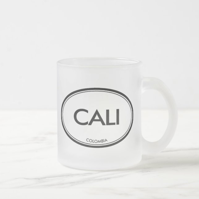 Caneca De Café Vidro Jateado Cali, Colômbia (Direita)