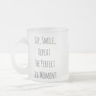 Caneca De Café Vidro Jateado Cama de vidro transparente de 10oz