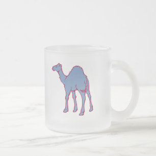 Caneca De Café Vidro Jateado CAMELO do jardim zoológico