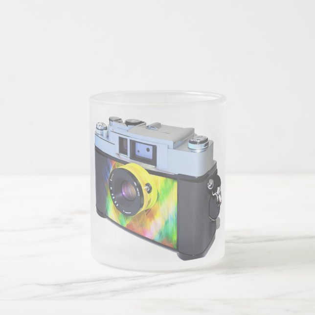 Caneca De Café Vidro Jateado Câmera com Mug (Centro)