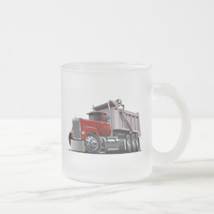 Caneca De Café Vidro Jateado Caminhão de animação