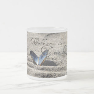 Caneca De Café Vidro Jateado Caminhar pelo outro