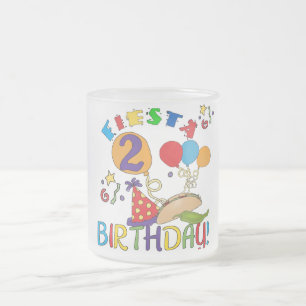 Caneca De Café Vidro Jateado Camisas de segundo aniversário Fiesta e presentes