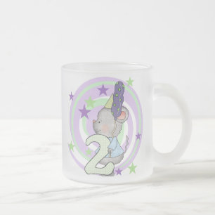 Caneca De Café Vidro Jateado Camisas e presentes de segundo aniversário do rato