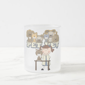 Caneca De Café Vidro Jateado Camiseta e presentes fêmeas triguenhos do