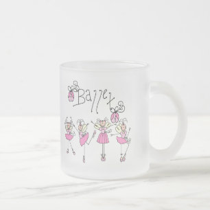 Caneca De Café Vidro Jateado Camisetas e Presentes de Ballet