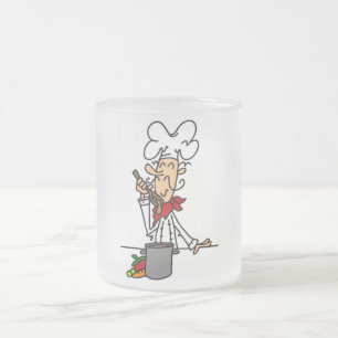 Caneca De Café Vidro Jateado Camisetas e presentes de cozinha