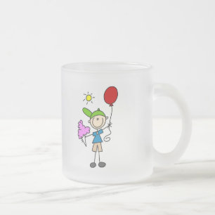 Caneca De Café Vidro Jateado Camisetas e Presentes do Boneco de Palito na Feira