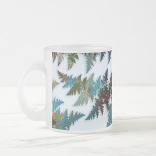Caneca De Café Vidro Jateado Camouflage árctica