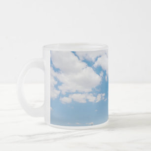 Caneca De Café Vidro Jateado campo ensolarado