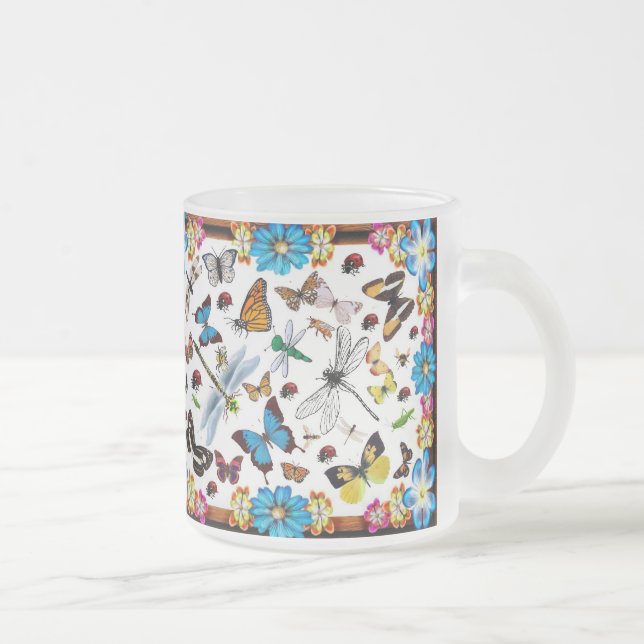 Caneca De Café Vidro Jateado Campos da fantasia (Direita)