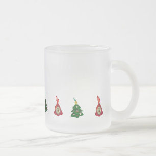 Caneca De Café Vidro Jateado Caneca-De-Árvore-De-Natal
