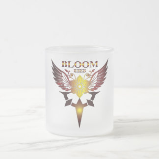 Caneca De Café Vidro Jateado Caneca de Vidro Florir