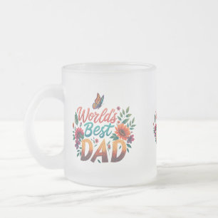Caneca De Café Vidro Jateado Caneca de Vidro Fosco - 10 oz com Desenho "Melhor