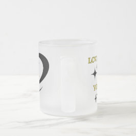 Caneca De Café Vidro Jateado Caneca de Vidro Fosco ame a si mesmo você é o melh