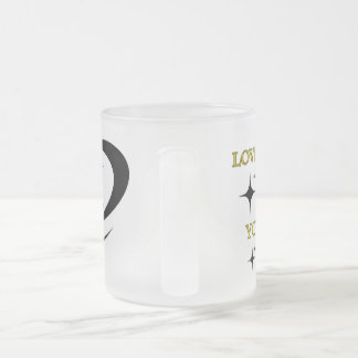 Caneca De Café Vidro Jateado Caneca de Vidro Fosco ame a si mesmo você é o melh
