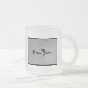 Caneca De Café Vidro Jateado Caneca de Vidro Fosco Família de Mergulhões Captur