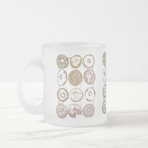 Caneca De Café Vidro Jateado Caneca de Vidro Fosco TRINCA UMA DÚZIA DE DONUTS