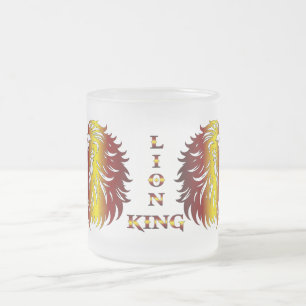 Caneca De Café Vidro Jateado Caneca de Vidro O Rei Leão