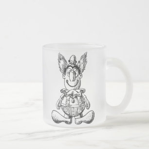 Caneca De Café Vidro Jateado Caneca de Vidro Palhaço Antigo