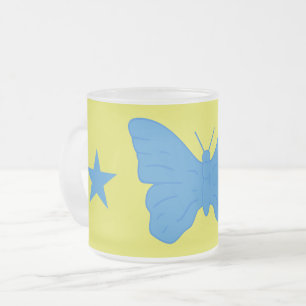 Caneca De Café Vidro Jateado Caneca de vidro pequena fosca com a bandeira de Ba