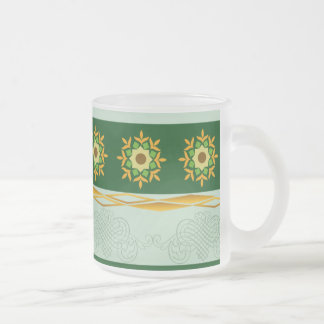 Caneca De Café Vidro Jateado Caneca de vidro - verde 05