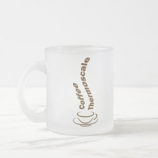 Caneca De Café Vidro Jateado Caneca do thermoscale do café