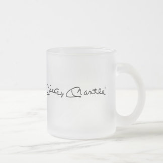 Caneca De Café Vidro Jateado Caneca do vidro de fosco de Mickey Mantle®